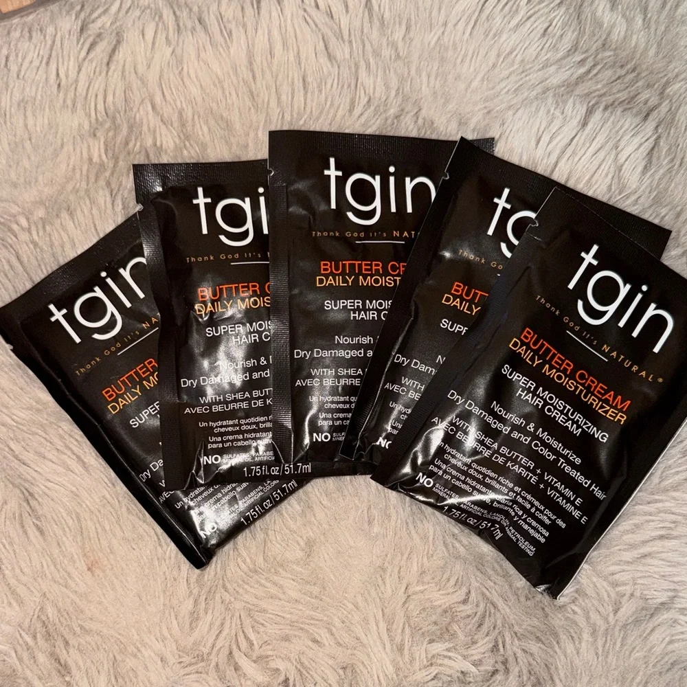 New TGIN - Thank God It’s Natural -Butter Cream Daily Moisturizer - 5 pack